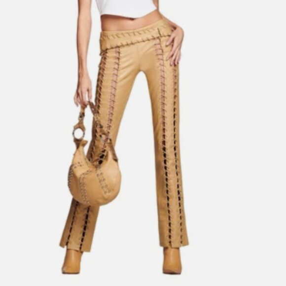 I.AM.GIA Faux Leather - Iris Tan Pants - Picture 1 of 1